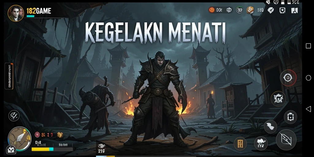 Tangkapan layar menakutkan dari gameplay 182GAME yang menampilkan suasana mencekam.
