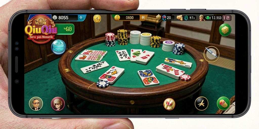Gameplay QiuQiu yang seru dan kompetitif di 8055.