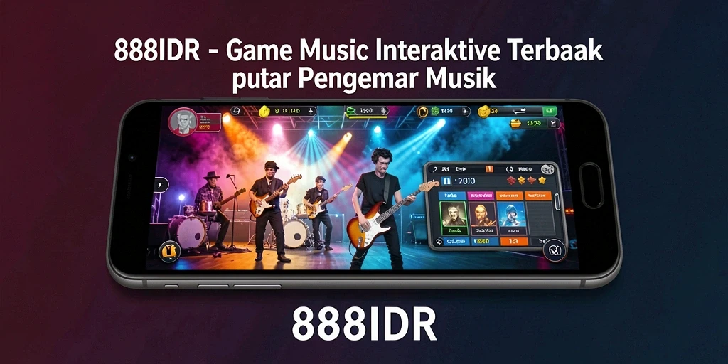 Tampilan gameplay 888IDR dengan berbagai genre musik dan alat musik virtual.