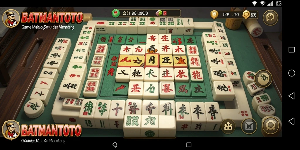 Tampilan gameplay Mahjong yang menarik dari BATMANTOTO.