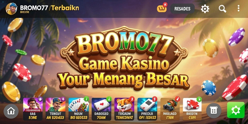 Tampilan menarik dari gameplay Kasino di BROMO77.