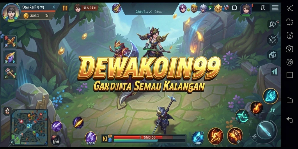 Gameplay MOBA seru di DEWAKOIN99, penuh aksi dan strategi.
