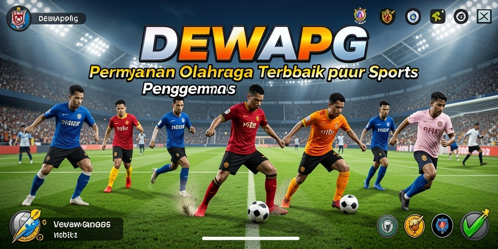 Tampilan seru dari gameplay DEWAPG yang menampilkan aksi olahraga.