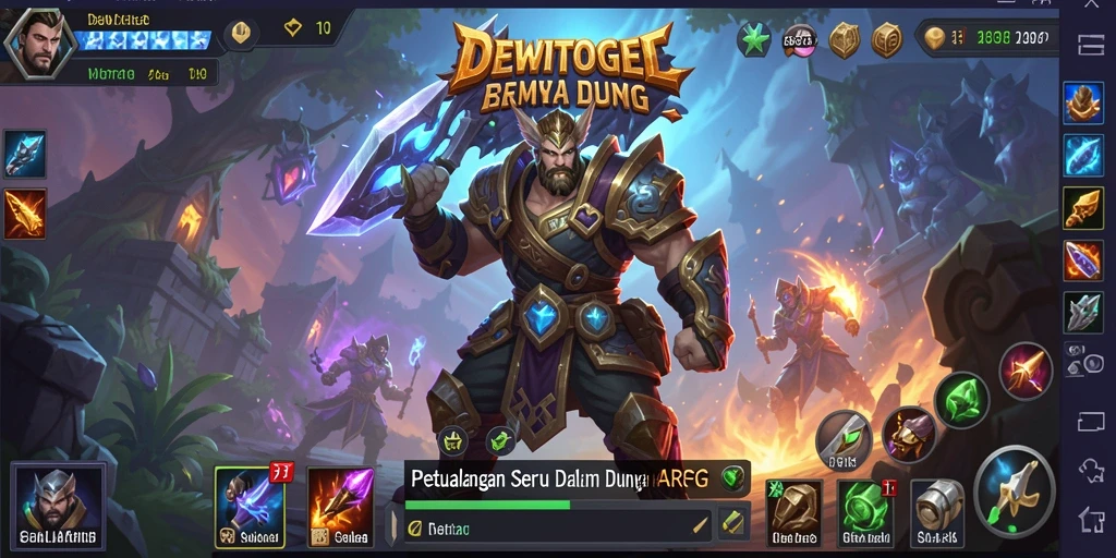 Tampilan gameplay seru DEWITOGEL dalam dunia ARPG.