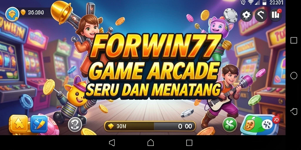 Screenshot gameplay FORWIN77 yang menunjukkan aksi seru dalam permainan Arcade.