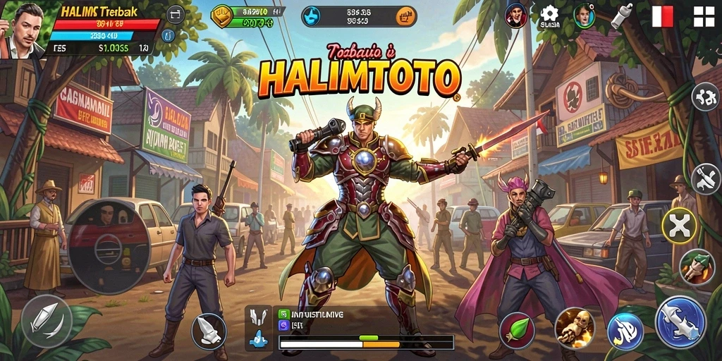 Screenshot HALIMTOTO menunjukkan antarmuka aplikasi Utility yang mudah digunakan.