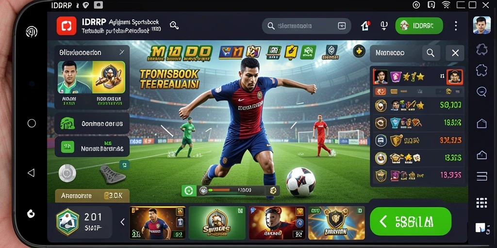 Tampilan menawan dari gameplay IDRRP yang memukau untuk taruhan olahraga.