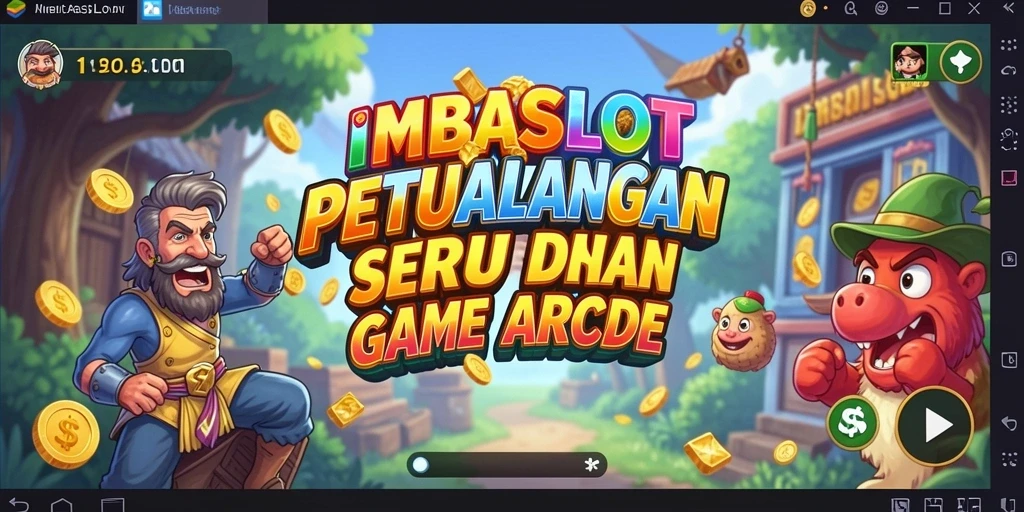 Screenshot menunjukkan aksi seru dalam gameplay Arcade IMBASLOT.