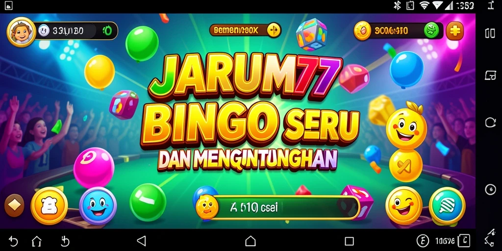 Screenshot gameplay JARUM77 yang menampilkan serunya bermain Bingo.