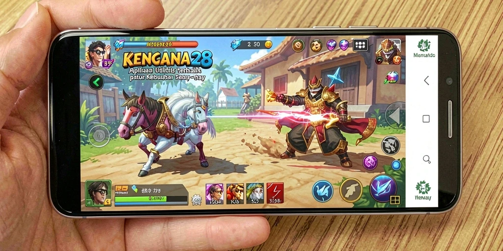 Tampilan utama KENCANA28 dengan fitur pengaturan yang lengkap.