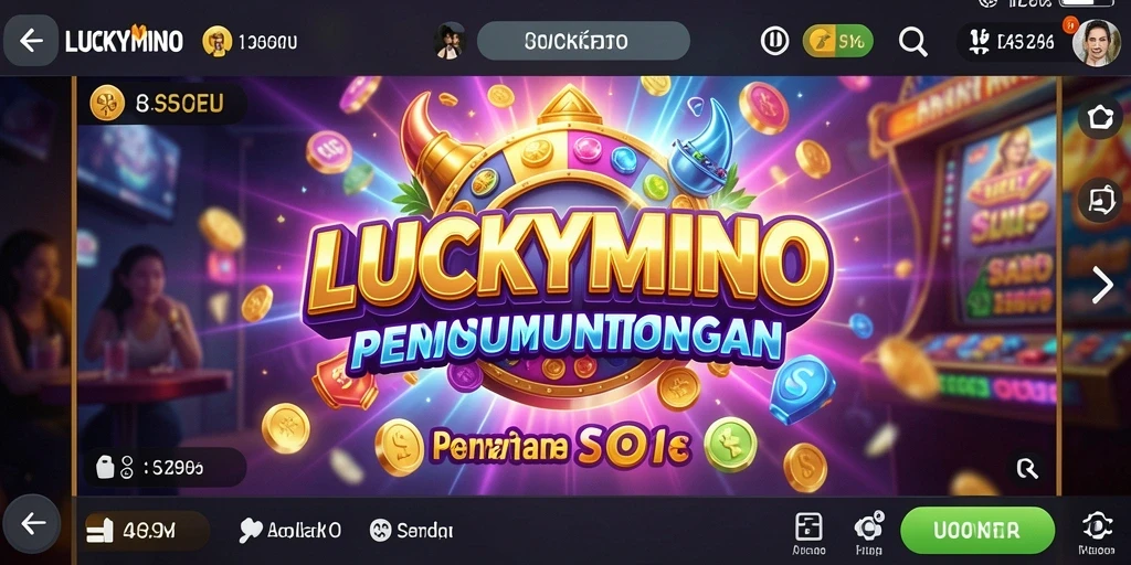 Gameplay LUCKYMINO yang menarik dan penuh warna.