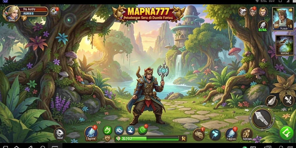 Tampilan gameplay seru dari MAPNA777 di dunia petualangan.