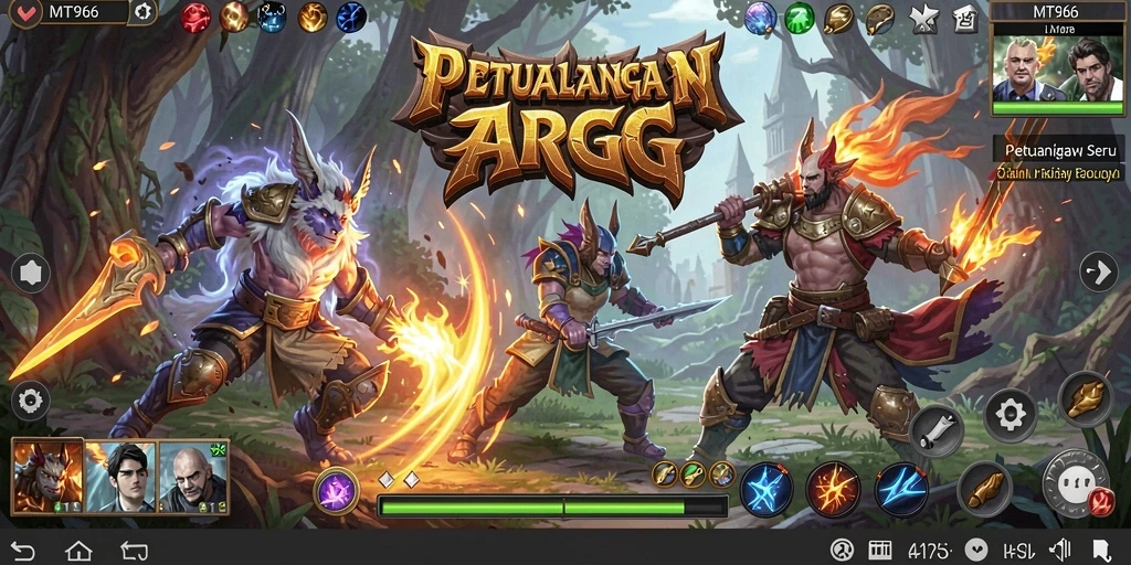 Tampilan gameplay MT966 menampilkan aksi seru di dunia ARPG yang menakjubkan.
