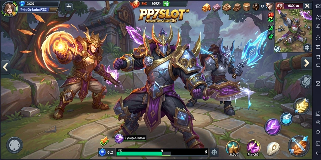 Tampilan gameplay PP7SLOT dengan aksi pertarungan yang mendebarkan.