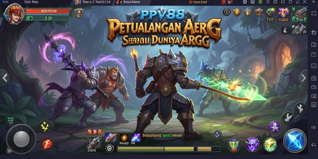Tangkapan layar menampilkan aksi epic di gameplay ARPG PPV88.