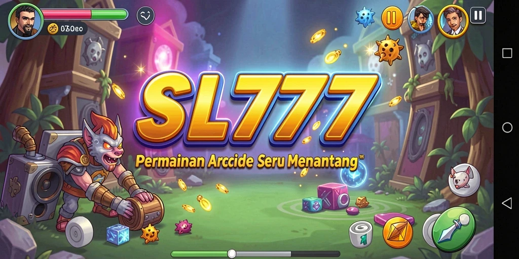 Tangkapan layar utama SL777 menampilkan gameplay seru dan menantang di genre Arcade.