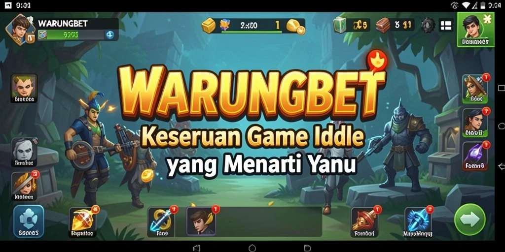 Screenshot gameplay WARUNGBET menampilkan pengalaman Idle yang menyenangkan.