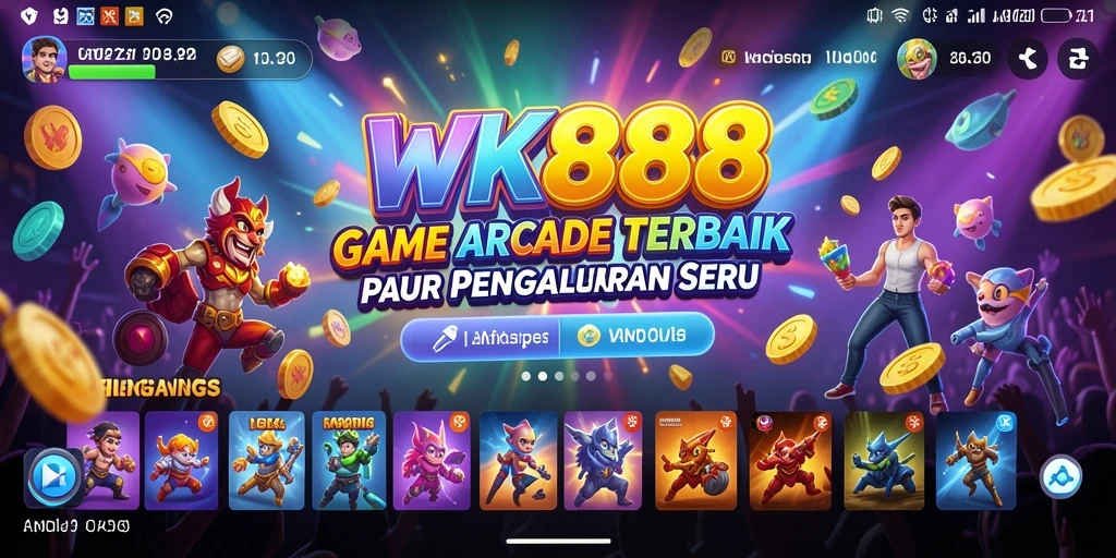 Tampilan gameplay seru dari WK888 yang menantang dan menghibur.