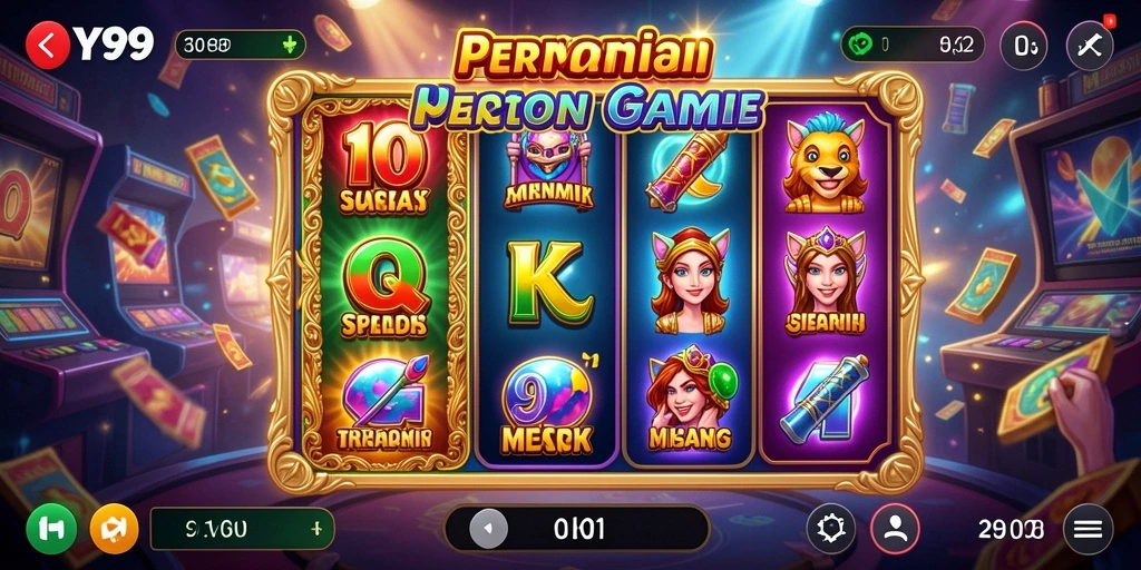 Tampilan menarik dari gameplay Slot Y89 di layar ponsel.